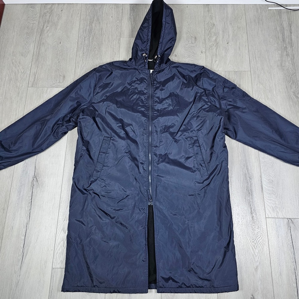 Adoretex Swim Parka Jacket Adult XL Navy Blue Fleece Lined Thermal Warm Hood